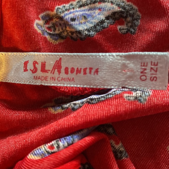 🌈Isla Soneta Red paisley dress🌈 - Picture 8 of 8